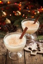 Eggnog christmas seasonal traditional non alcohol Royalty Free Stock Photo