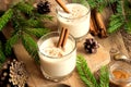 Eggnog with cinnamon