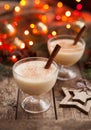 Eggnog traditional christmas egg, vanilla non Royalty Free Stock Photo