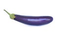 Eggplant isolated on white background. with clipping paths. Royalty Free Stock Photo