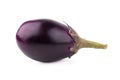 Eggplant or aubergine vegetable isolated on a white background Royalty Free Stock Photo