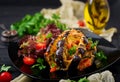 Eggplant baked with cheese