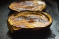 Eggplant baked in the oven
