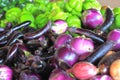 Fresh Eggplants Royalty Free Stock Photo