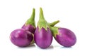 Eggplant. Fresh light purple eggplant isolated on a white background. Royalty Free Stock Photo