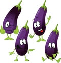 Eggplant - funny vector cartoon