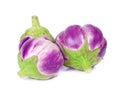 Eggplant isolated on whit Royalty Free Stock Photo