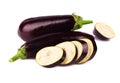 Eggplant isolated on white