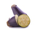 Eggplant isolated on white Clipping Path Royalty Free Stock Photo