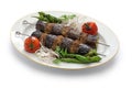 Eggplant kebab, patlican kebab, Turkish cuisine Royalty Free Stock Photo