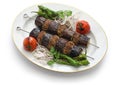 Eggplant kebab, patlican kebab, Turkish cuisine Royalty Free Stock Photo