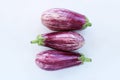 Eggplant trio Royalty Free Stock Photo