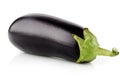 Eggplant vegetable fruit isolated on white
