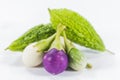 Eggplant on white background