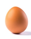 Eggquisite Beauty: Single Chicken Egg in Isolation Royalty Free Stock Photo
