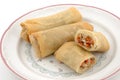 Eggroll plate Royalty Free Stock Photo