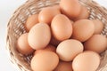 Eggs in the basket02 Royalty Free Stock Photo