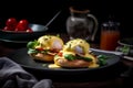 Eggs Benedict: A Classic Brunch Delight. AI generated