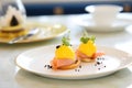 eggs benedict with a touch of caviar, served on fine diningware Royalty Free Stock Photo