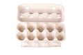 Eggs carton package isolated on a white