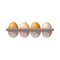 Eggs Cartoon Illustration