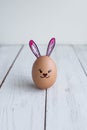 Egg bunny with pink ears