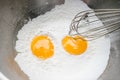 Eggs and flour