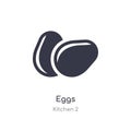 eggs icon. isolated eggs icon vector illustration from kitchen 2 collection. editable sing symbol can be use for web site and Royalty Free Stock Photo