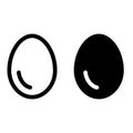 Eggs icon vector set. chicken illustration sign collection. food symbol.