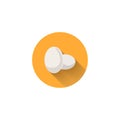 Eggs isolated flat icon
