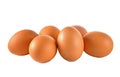 Eggs isolated on white background Royalty Free Stock Photo