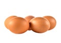 Eggs isolated on white background Royalty Free Stock Photo