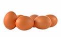 Eggs isolated on white background Royalty Free Stock Photo
