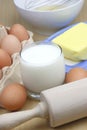 Eggs,milk and butter