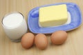 Eggs,milk and butter