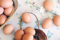 Eggs old vintage style Royalty Free Stock Photo