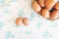 Eggs old vintage style Royalty Free Stock Photo