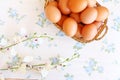 Eggs old vintage style Royalty Free Stock Photo