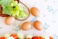 Eggs old vintage style Royalty Free Stock Photo