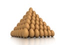 Eggs pyramid