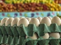 Eggs for sale in market Royalty Free Stock Photo