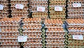 Eggs for sale at an open-air market Royalty Free Stock Photo