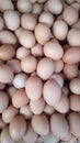 Eggs sale on the traditionil market daily Royalty Free Stock Photo