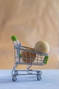 Eggs in shopping cart