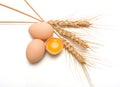 Eggs and wheat ear