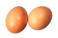 Eggs on a white background