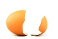 Eggshell broken in half Royalty Free Stock Photo