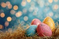 Eggstravaganza Extravaganza, Festive elements creating an eye-catching background for promotions