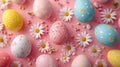 Eggstravaganza Extravaganza, Festive elements creating an eye-catching background for promotions