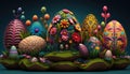 Eggstravaganza: A Magical Easter Garden Brought to Life with Generative AI